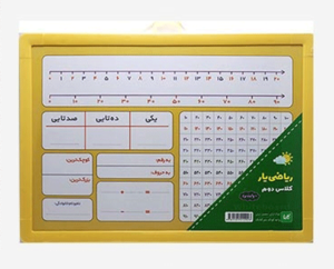 تخته وایت برد ریاضی یار کلاس دوم کاما