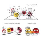 پسری با گل هایی در موهایش