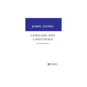 Language and Linguistics An Introduction