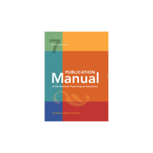 Publication Manual of the American Psychological Association