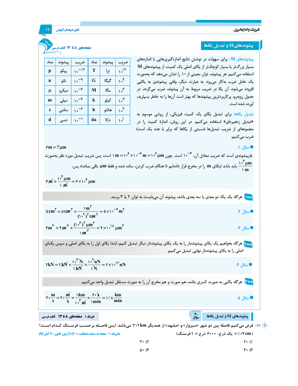 روی جلد کتاب فیزیک جامع کنکور تجربی آبی قلم چی جلد اول
